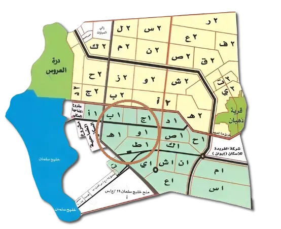 حديد موقع حي الغدير بجوهرة العروس