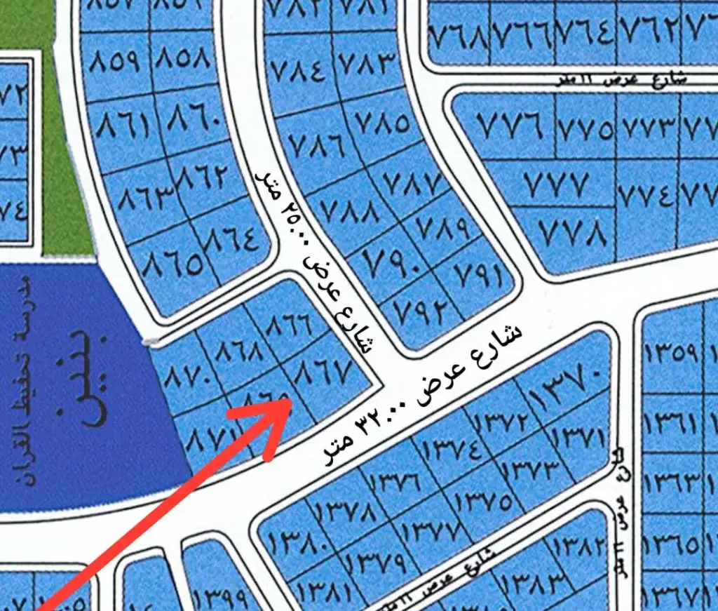 أرض للبيع في حي الدرة 2ز